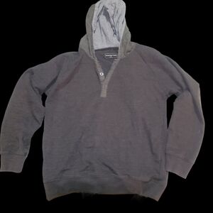 Sovereign Code Charcoal Button-Up Hoodie